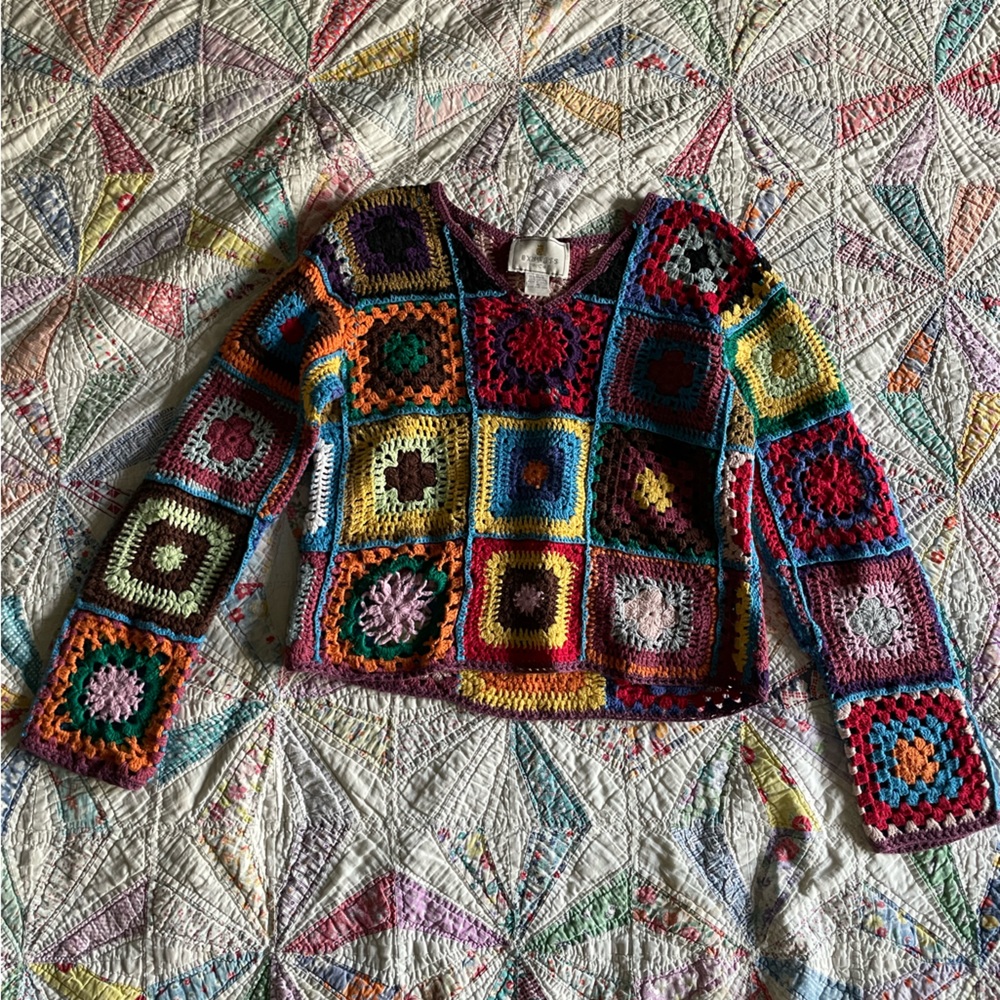 Express vintage crocheted sweater size small